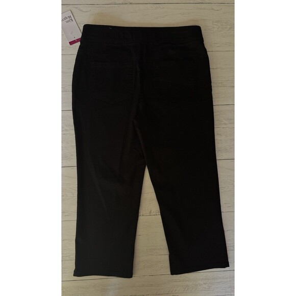 NWT Kim Rogers Black Capris Retail $54.50 Women's Size 6 - Picture 9 of 10